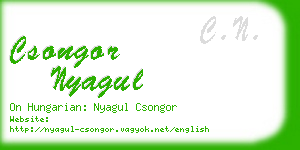 csongor nyagul business card